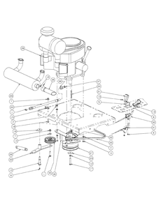 Kawasaki Engine Accessories 37hp Diagram and Parts List for M72-KW (53AI8CT8050-37HP-OHV)(2009 & Before) Cub Cadet Lawn Tractor